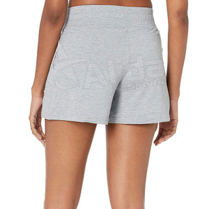 Short en molleton de coton pour femmes de haute qualité Fabricant respirant et personnalisé décoré avec motif et bouton - Product Image 3