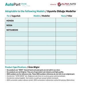 Clips de fixation et de revêtement pour Honda, Nissan, Mitsubishi - 100 pièces - Product Image 2