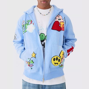 Los hombres de alta calidad de peso pesado de gran tamaño Streetwear sudaderas con capucha de lujo logotipo personalizado al por mayor 350 Gsm Sudadera con capucha en blanco hombro caído - Product Image 4