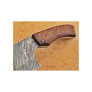 Cuchillo de Cocina Tipo Cleaver de Acero de Damasco de 10 Pulgadas Hecho a Mano con Funda de Cuero Única, Mango Hermoso y Personalizable - Product Image 2