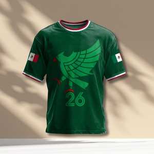 Maglia da Tifoso Unisex per la Coppa del Mondo di Calcio 2026 in Messico con Grafica dell'Aquila Tricolore - Product Image 1