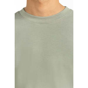 Men's Regular Fit Long Sleeve Jersey T-Shirt 300g 100% Cotton Breathable O-Neck Casual Wear MN-TS-WS25-002 OEM ODM - Product Image 2