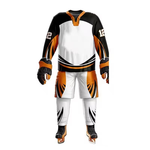 Uniforme de hockey sur glace personnalisé, maillot d'équipe réversible sublimé professionnel, hommes, jeunes, polyester de haute qualité, ensemble en gros - Product Image 1