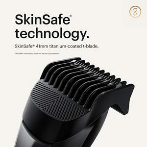 Tondeuse à barbe premium pour homme, 20 longueurs réglables, lame en acier inoxydable, lame en T de précision, pour poils du visage, sur batterie - Product Image 5