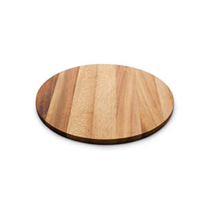 Planche à découper ronde en bois de 12 pouces, qualité professionnelle, bois dur, pelle à pizza et bloc à découper, articles de cuisine en gros, planche à découper - Product Image 1