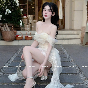 2025 Phụ Nữ Ăn Mặc Đẹp Mùa Hè Hoa Mô Hình Lụa Maxi Dài Giản Dị & Ngọt Ngào Phong Cách Tùy Chỉnh & Có Thể Giặt Tại Giá Cả Hợp Lý - Product Image 3