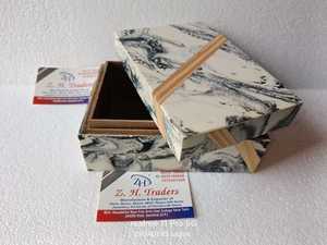 Decorative Indian Bone Inlay Jewelry <b>Box</b> Customized Resin & MOP Handmade Luxury Organizer for <b>Keepsakes</b> - Product Image 5