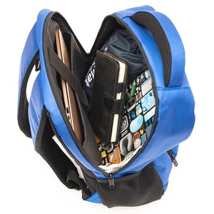 Hiking <b>Backpack</b> Adjustable straps Unisex Grey PU Material Minimalist Outdoor Multifunctional Lightweight - Product Image 6