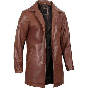 El mejor proveedor, abrigo de cuero para hombre hecho en fábrica, producto de gran demanda a granel a la venta - Product Image 3