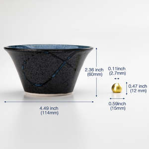 ที่วางธูปเซรามิคทรงกรวย - สีดำและสีน้ำเงิน - Product Image 6