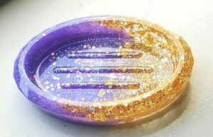 Porte-savon en résine époxy, forme personnalisée, couleur personnalisée, vente chaude, porte-savon en résine de haute qualité - Product Image 4