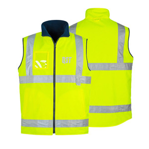 High Visibility Breathable Winter Safety Vest Custom Construction Work Jacket Hi Vis <b>Reflective</b> Clothing Mesh Day Night Workwear - Product Image 4