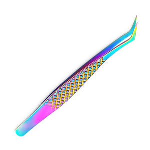 Pinces à épiler en acier inoxydable à pointe fine de précision pour extensions classiques et de la meilleure qualité disponibles chez Kaamir Instruments - Product Image 6