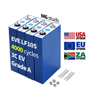 Batería Original EVE LF105 105Ah LiFePO4, Celda de Grado A, Descarga Máxima 3C, para Vehículos Eléctricos, Marina, UPS, Almacén en EE. UU. y la UE