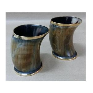 Mug en corne de buffle de qualité supérieure, design viking, artisanat naturel, poli, 100% fait main, toucher réel - Product Image 6