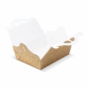 Personalized Sweet Colored Cardboard Bakery <b>Boxes</b> with Handle for Pizza Sandwiches and Olive Oil - Product Image 3