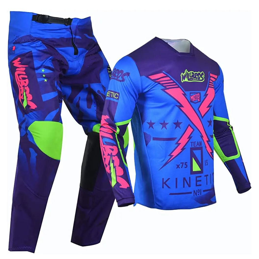 Design Your Own Sublimation Mountain Bike Racing Jersey Pants | Custom Mx Riding Jersey Pants Dirt Bike Gear Set