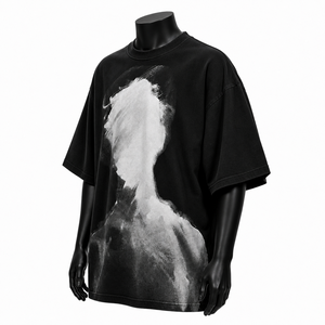 Camiseta Oversize de Algodón para Hombre, Estilo Urbano, Diseño Minimalista, Hombro Caído, Venta al por Mayor OEM - Product Image 3