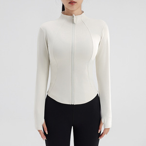 New Design Full Length Women <b>Yoga</b> <b>Jacket</b> Custom Logo Breathable Windproof Eco-Friendly Wholesale Best Selling High Quality - Product Image 4