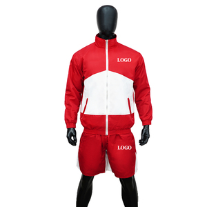 Nylon Polyester <b>Shell</b> Tracksuit Two Piece Jogging Heat <b>Suit</b> Track Windbreaker <b>Jacket</b> Sets Sweat <b>Suit</b> Two Piece Contrast Color - Product Image 4