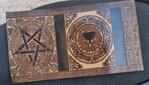 Cubiertas de diario de cuero repujado hechas a medida para carpetas de libros y fabricantes de diarios con patrones de estrellas ideales para reventa - Product Image 3