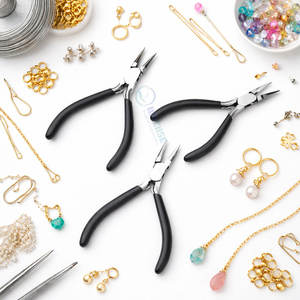 Pince à bec rond robuste, outil de bijouterie, acier inoxydable, mâchoires lisses, précision, bouclage de fil, pliage, artisanat, perlage, fabrication de bijoux DIY - Product Image 2