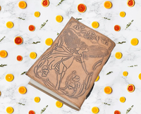Carnet de notes en cuir fait main par le fabricant, couverture en pierre de vision du dragon, 100 feuilles, cadeau