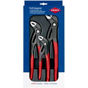 For Knipex Cobra <b>Set</b> 3-Piece <b>Plier</b> Tool Kit - Product Image 1