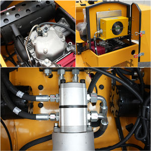 Construção Uso Diesel Garden Farm Forest Machine <span class=keywords><strong>Ride</strong></span> <span class=keywords><strong>on</strong></span> Seat Mini Skid Steer Track Loader com acessórios opcionais - Product Image 3