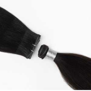 Topper vague de corps noir naturel pour femmes Micro Nano anneau Top Remy Extensions péruviennes Double Drawn postiche sans trace pour - Product Image 4