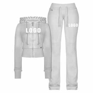 Trajes Deportivos para Mujer de Alta Calidad, Estilo con Cierre, Logotipo Personalizado, Trajes Deportivos para Mujer, Traje para Correr - Product Image 4