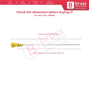 Jauge de niveau d'huile BSP801, tige de jauge 305 mm pour moteur 2.0 21 ager Concorde J7R J7T 7700731458 - Product Image 5