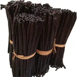 Wholesale Pure Dark Brownish Vanilla Beans - Quality Dried Madagascar Vanilla Beans