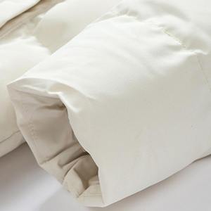 <b>Men's</b> Casual Winter <b>White</b> Polyester Filled Short Quilted Hooded <b>Jacket</b> Stand Collar Front for Outdoor Premium Quality - Product Image 3