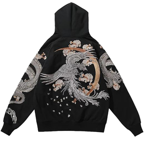 Sweat à capuche en polaire 100% polyester de haute qualité pour homme, broderie, style personnalisé, poids lourd, taille plus (6XL), séchage rapide - Product Image 5
