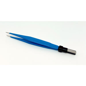 Pinzas Bipolares Rectas Azules Antiadherentes de Acero Inoxidable, Juego de Instrumentos Quirúrgicos Eléctricos para Cirugía y Hemostasia - Product Image 1