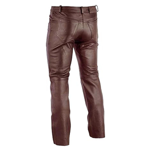 Pantalon en cuir sur mesure pour hommes Best Stuff Luxury Style Anti-ride Dernier pantalon en cuir respirant très demandé avec des tarifs bon marché - Product Image 3