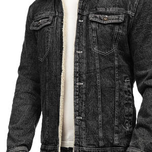 Vestes en jean pour hommes, fabrication sur mesure, prix d'usine, ajustables, vente en gros, style haut de gamme, dernière mode, col montant pour l'hiver - Product Image 6