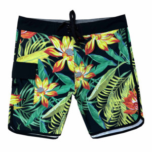 Pantalon de bain décontracté taille moyenne pour homme, short de plage en tissu extensible dans les 4 sens, imperméable et respirant, 100% coton - Product Image 6