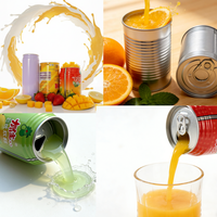 Vente en gros de canettes de jus vides de qualité alimentaire, canettes de boissons avec couvercles faciles à ouvrir