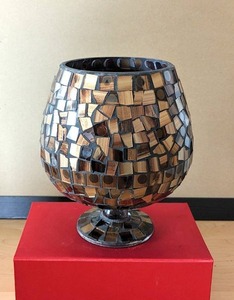 Ensemble de Bougeoirs en Verre Mosaïque Multicolore de Qualité Exceptionnelle à Bas Prix de la Meilleure Exportatrice - Product Image 1