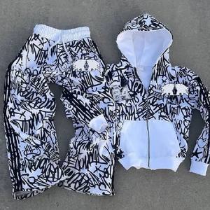 Conjunto Deportivo Transpirable 100% Algodón para Invierno, Traje Deportivo Unisex para Hombre y Mujer, Chaqueta y Pantalones Deportivos Casuales de Corte Regular - Product Image 6