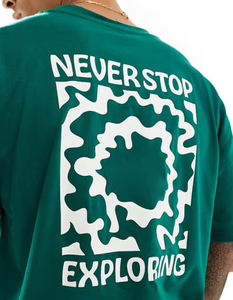 Venta al por mayor de camisetas de hombre de microfibra de Algodón 100% con logotipo personalizado Unisex Casual impreso transpirable corte holgado estilo de moda - Product Image 4