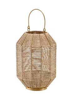 Linterna de Ramadán de oro nuevo con vela electrónica para decoraciones nocturnas islámicas Eid - Product Image 1