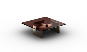 Mesa de Centro Moderna de Cerámica Cuadrada con Superficie de Textura de Mármol y Base de Metal para Sala de Estar - Product Image 4