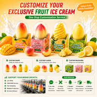 Offre Spéciale Aliments Exotiques : Crème Glacée 3D en Forme de Fruits (Ananas, Pomme, Citron) 75g – Vente en Gros, OEM, Prix Bas, Durée de Conservation 18 Mois