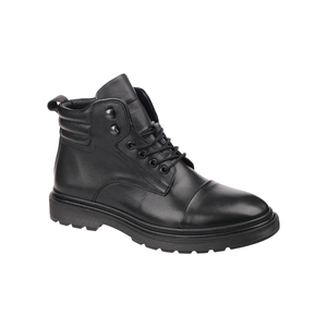 6442 Men's Lace-up Classic Genuine Leather Boots Slip Resistant Autumn Winter Casual Walking Footwear - Product Image 1