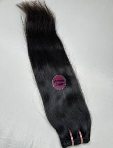 Extensiones de cabello humano indio Virgen sin procesar mechones rectos naturales Temple Raw 100% Pure Remy Hair al por mayor - Product Image 6