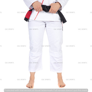 Kimono jiu jitsu brésilien blanc pour femmes, sans logo de marque ou design personnalisé noir bjj gi avec options personnalisées pour les clients - Product Image 6