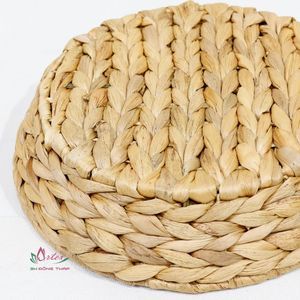 Decorative Portable Vintage Stylish Water Hyacinth Baskets Storage <b>Trays</b> for Arrangement - Product Image 6